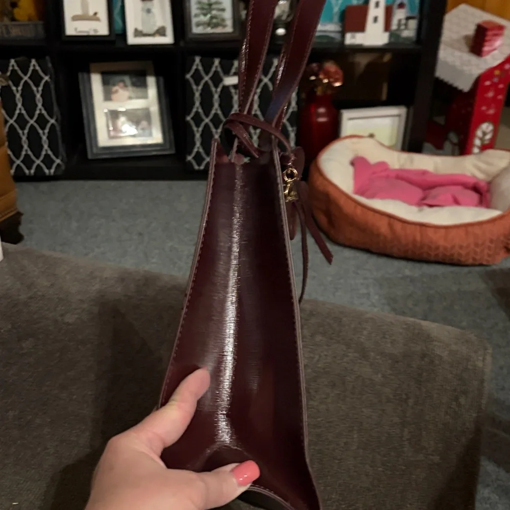 Ted Baker Deep Burgundy Tote Bag - Picture 5 of 8